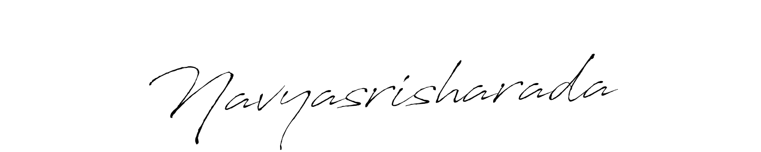 Make a beautiful signature design for name Navyasrisharada. With this signature (Antro_Vectra) style, you can create a handwritten signature for free. Navyasrisharada signature style 6 images and pictures png