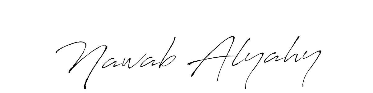 Also You can easily find your signature by using the search form. We will create Nawab Alyahy name handwritten signature images for you free of cost using Antro_Vectra sign style. Nawab Alyahy signature style 6 images and pictures png