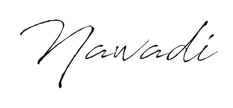 The best way (Antro_Vectra) to make a short signature is to pick only two or three words in your name. For converting this name Nawadi. Nawadi signature style 6 images and pictures png