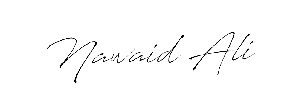 Make a beautiful signature design for name Nawaid Ali. With this signature (Antro_Vectra) style, you can create a handwritten signature for free. Nawaid Ali signature style 6 images and pictures png