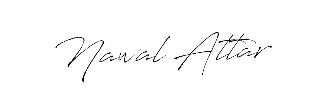 You should practise on your own different ways (Antro_Vectra) to write your name (Nawal Attar) in signature. don't let someone else do it for you. Nawal Attar signature style 6 images and pictures png