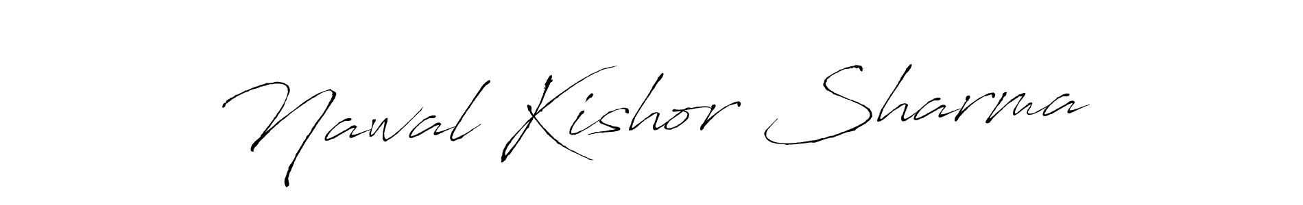 Design your own signature with our free online signature maker. With this signature software, you can create a handwritten (Antro_Vectra) signature for name Nawal Kishor Sharma. Nawal Kishor Sharma signature style 6 images and pictures png