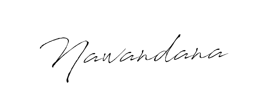 Use a signature maker to create a handwritten signature online. With this signature software, you can design (Antro_Vectra) your own signature for name Nawandana. Nawandana signature style 6 images and pictures png