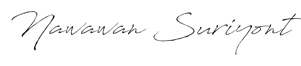 Practice writing Nawawan Suriyont with the flow of Antro_Vectra lettering. A fantastic source of inspiration for developing your personal signature style. Nawawan Suriyont signature style 6 images and pictures png