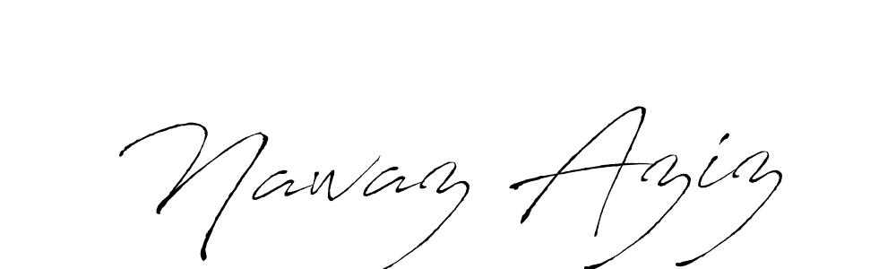 How to make Nawaz Aziz signature? Antro_Vectra is a professional autograph style. Create handwritten signature for Nawaz Aziz name. Nawaz Aziz signature style 6 images and pictures png