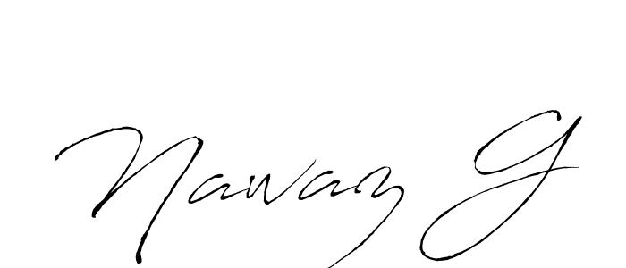 How to make Nawaz G signature? Antro_Vectra is a professional autograph style. Create handwritten signature for Nawaz G name. Nawaz G signature style 6 images and pictures png