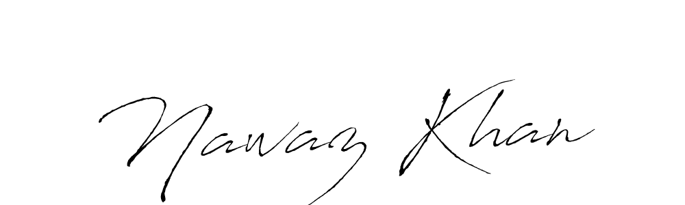 Make a beautiful signature design for name Nawaz Khan. With this signature (Antro_Vectra) style, you can create a handwritten signature for free. Nawaz Khan signature style 6 images and pictures png