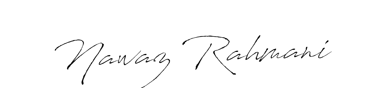 How to make Nawaz Rahmani name signature. Use Antro_Vectra style for creating short signs online. This is the latest handwritten sign. Nawaz Rahmani signature style 6 images and pictures png