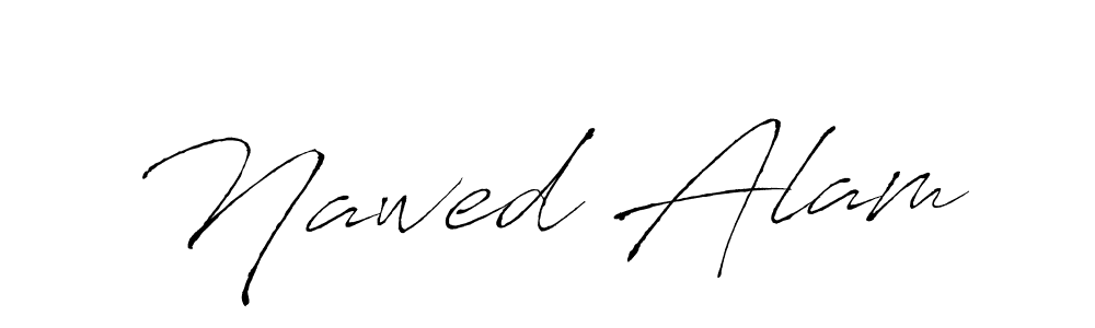 Create a beautiful signature design for name Nawed Alam. With this signature (Antro_Vectra) fonts, you can make a handwritten signature for free. Nawed Alam signature style 6 images and pictures png