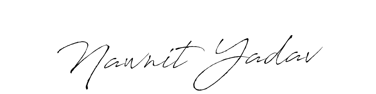 Create a beautiful signature design for name Nawnit Yadav. With this signature (Antro_Vectra) fonts, you can make a handwritten signature for free. Nawnit Yadav signature style 6 images and pictures png