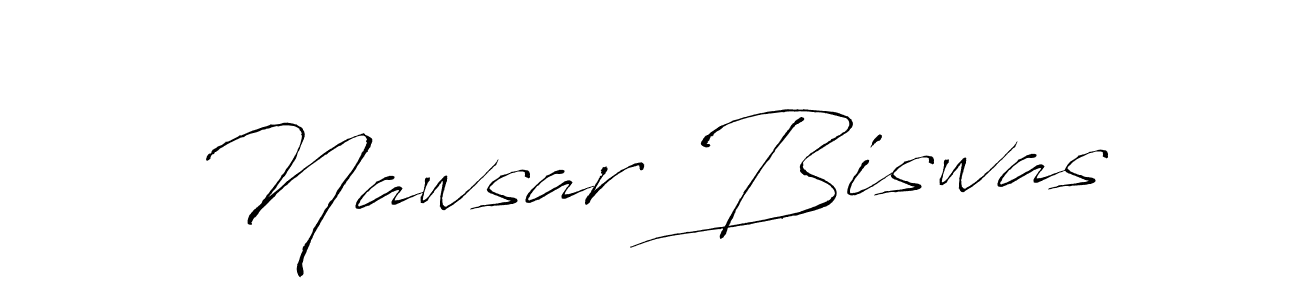 Design your own signature with our free online signature maker. With this signature software, you can create a handwritten (Antro_Vectra) signature for name Nawsar Biswas. Nawsar Biswas signature style 6 images and pictures png