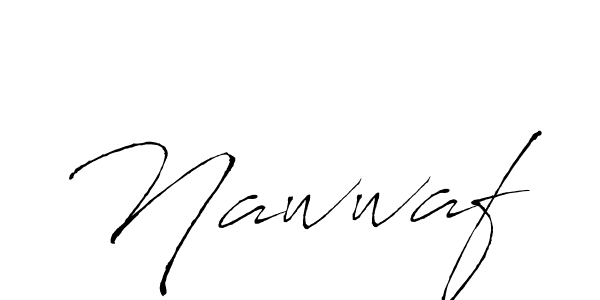 Use a signature maker to create a handwritten signature online. With this signature software, you can design (Antro_Vectra) your own signature for name Nawwaf. Nawwaf signature style 6 images and pictures png