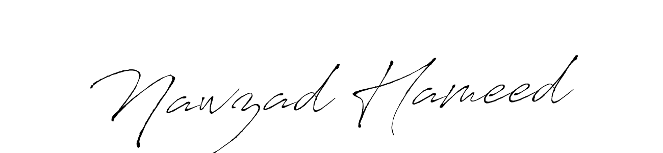 Create a beautiful signature design for name Nawzad Hameed. With this signature (Antro_Vectra) fonts, you can make a handwritten signature for free. Nawzad Hameed signature style 6 images and pictures png