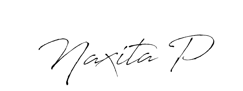 Also we have Naxita P name is the best signature style. Create professional handwritten signature collection using Antro_Vectra autograph style. Naxita P signature style 6 images and pictures png