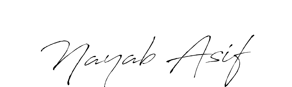 Nayab Asif stylish signature style. Best Handwritten Sign (Antro_Vectra) for my name. Handwritten Signature Collection Ideas for my name Nayab Asif. Nayab Asif signature style 6 images and pictures png