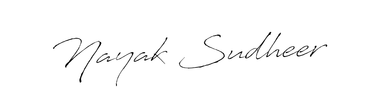 Make a beautiful signature design for name Nayak Sudheer. Use this online signature maker to create a handwritten signature for free. Nayak Sudheer signature style 6 images and pictures png