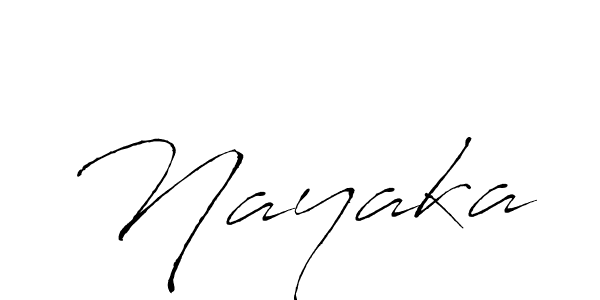 Make a beautiful signature design for name Nayaka. With this signature (Antro_Vectra) style, you can create a handwritten signature for free. Nayaka signature style 6 images and pictures png