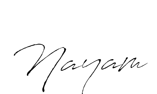 Antro_Vectra is a professional signature style that is perfect for those who want to add a touch of class to their signature. It is also a great choice for those who want to make their signature more unique. Get Nayam name to fancy signature for free. Nayam signature style 6 images and pictures png