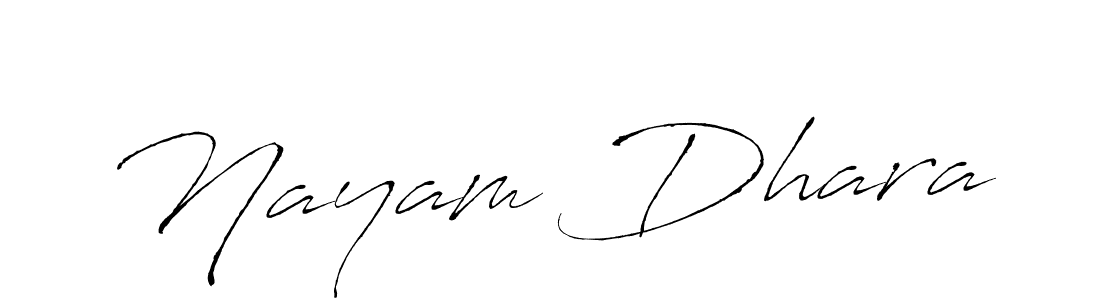 How to make Nayam Dhara name signature. Use Antro_Vectra style for creating short signs online. This is the latest handwritten sign. Nayam Dhara signature style 6 images and pictures png