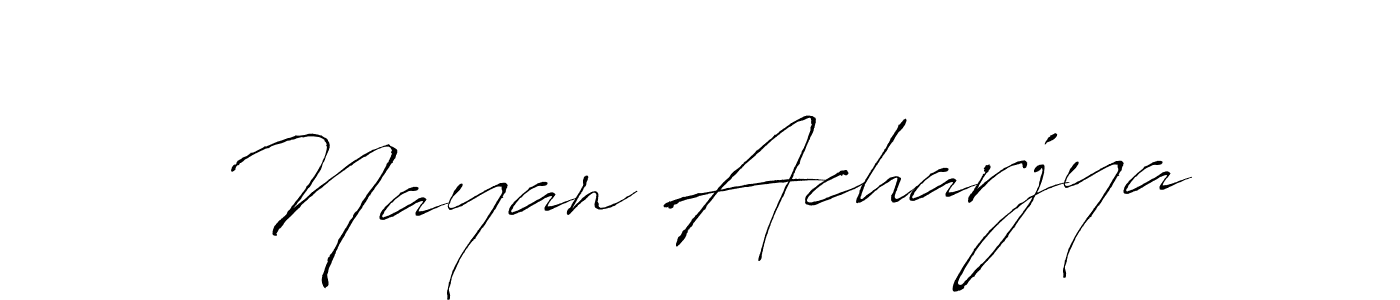 You should practise on your own different ways (Antro_Vectra) to write your name (Nayan Acharjya) in signature. don't let someone else do it for you. Nayan Acharjya signature style 6 images and pictures png