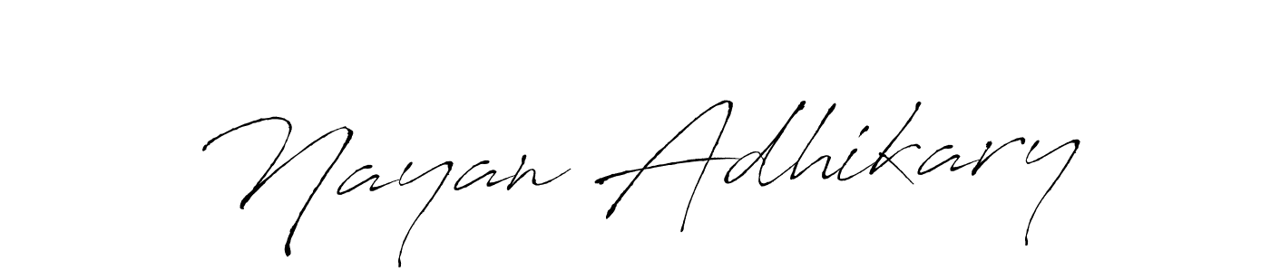 Nayan Adhikary stylish signature style. Best Handwritten Sign (Antro_Vectra) for my name. Handwritten Signature Collection Ideas for my name Nayan Adhikary. Nayan Adhikary signature style 6 images and pictures png