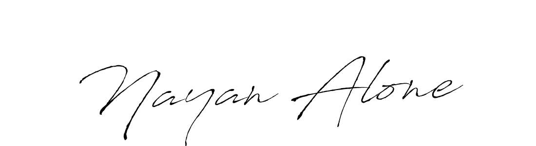 How to make Nayan Alone signature? Antro_Vectra is a professional autograph style. Create handwritten signature for Nayan Alone name. Nayan Alone signature style 6 images and pictures png