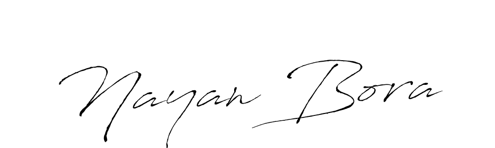 Nayan Bora stylish signature style. Best Handwritten Sign (Antro_Vectra) for my name. Handwritten Signature Collection Ideas for my name Nayan Bora. Nayan Bora signature style 6 images and pictures png