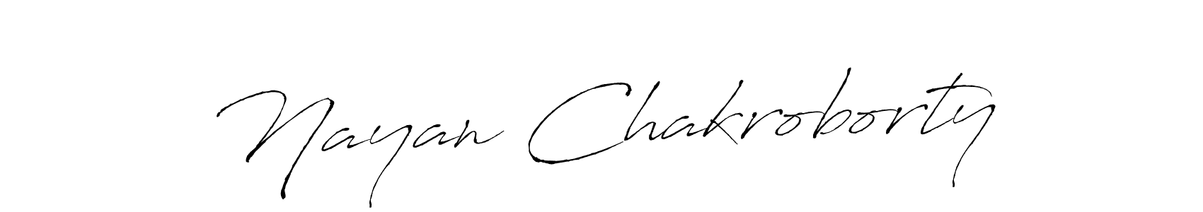 Design your own signature with our free online signature maker. With this signature software, you can create a handwritten (Antro_Vectra) signature for name Nayan Chakroborty. Nayan Chakroborty signature style 6 images and pictures png