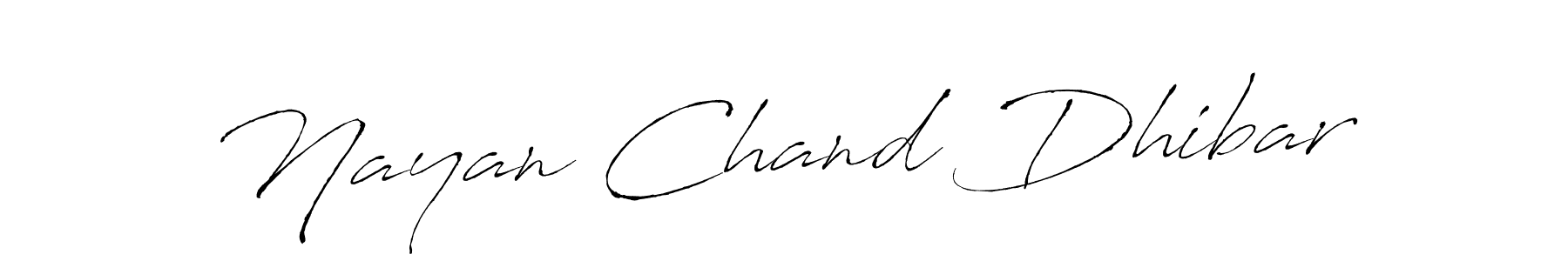 Make a beautiful signature design for name Nayan Chand Dhibar. With this signature (Antro_Vectra) style, you can create a handwritten signature for free. Nayan Chand Dhibar signature style 6 images and pictures png