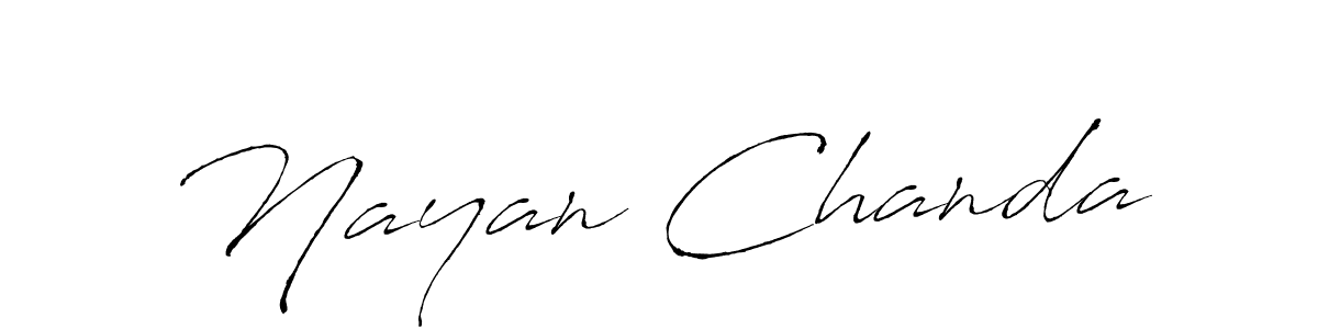 The best way (Antro_Vectra) to make a short signature is to pick only two or three words in your name. The name Nayan Chanda include a total of six letters. For converting this name. Nayan Chanda signature style 6 images and pictures png