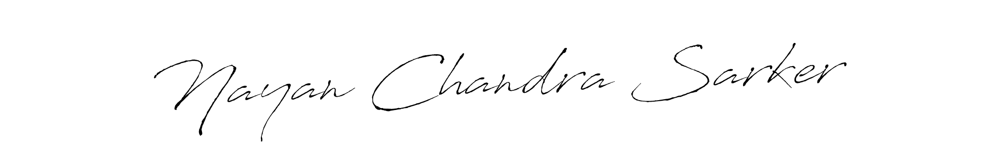 How to make Nayan Chandra Sarker name signature. Use Antro_Vectra style for creating short signs online. This is the latest handwritten sign. Nayan Chandra Sarker signature style 6 images and pictures png
