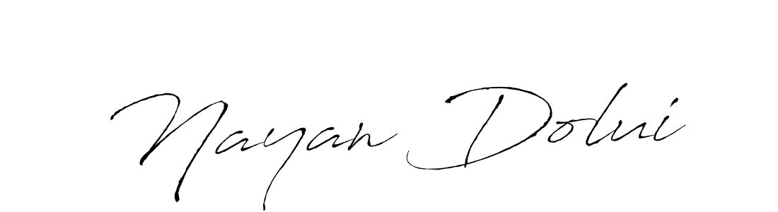 How to make Nayan Dolui signature? Antro_Vectra is a professional autograph style. Create handwritten signature for Nayan Dolui name. Nayan Dolui signature style 6 images and pictures png