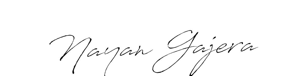 Use a signature maker to create a handwritten signature online. With this signature software, you can design (Antro_Vectra) your own signature for name Nayan Gajera. Nayan Gajera signature style 6 images and pictures png