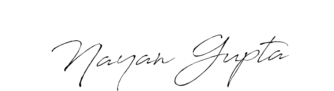 Design your own signature with our free online signature maker. With this signature software, you can create a handwritten (Antro_Vectra) signature for name Nayan Gupta. Nayan Gupta signature style 6 images and pictures png