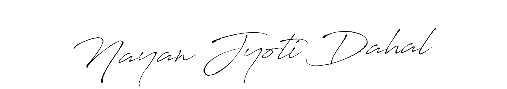 Make a beautiful signature design for name Nayan Jyoti Dahal. With this signature (Antro_Vectra) style, you can create a handwritten signature for free. Nayan Jyoti Dahal signature style 6 images and pictures png