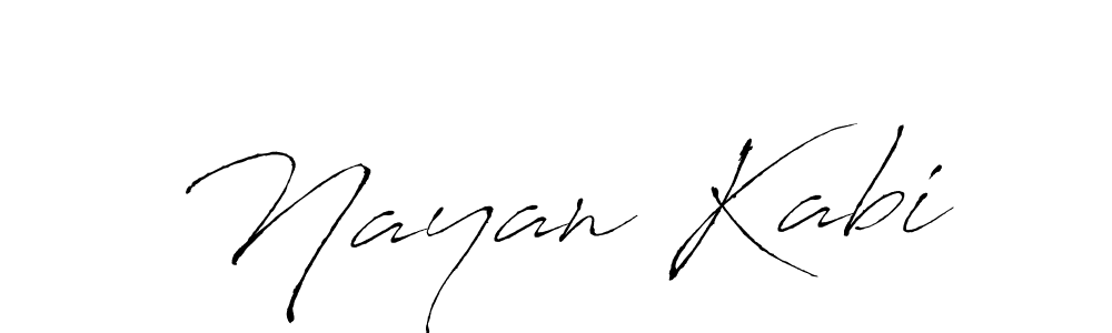 Create a beautiful signature design for name Nayan Kabi. With this signature (Antro_Vectra) fonts, you can make a handwritten signature for free. Nayan Kabi signature style 6 images and pictures png