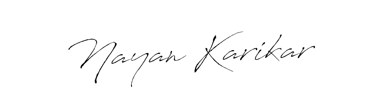It looks lik you need a new signature style for name Nayan Karikar. Design unique handwritten (Antro_Vectra) signature with our free signature maker in just a few clicks. Nayan Karikar signature style 6 images and pictures png