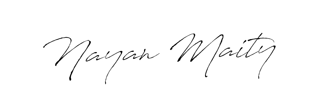 How to make Nayan Maity name signature. Use Antro_Vectra style for creating short signs online. This is the latest handwritten sign. Nayan Maity signature style 6 images and pictures png