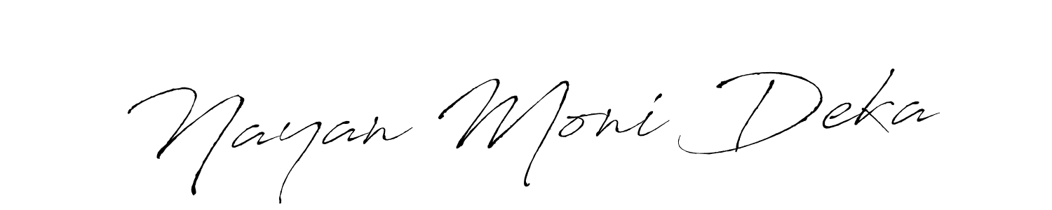 How to make Nayan Moni Deka signature? Antro_Vectra is a professional autograph style. Create handwritten signature for Nayan Moni Deka name. Nayan Moni Deka signature style 6 images and pictures png