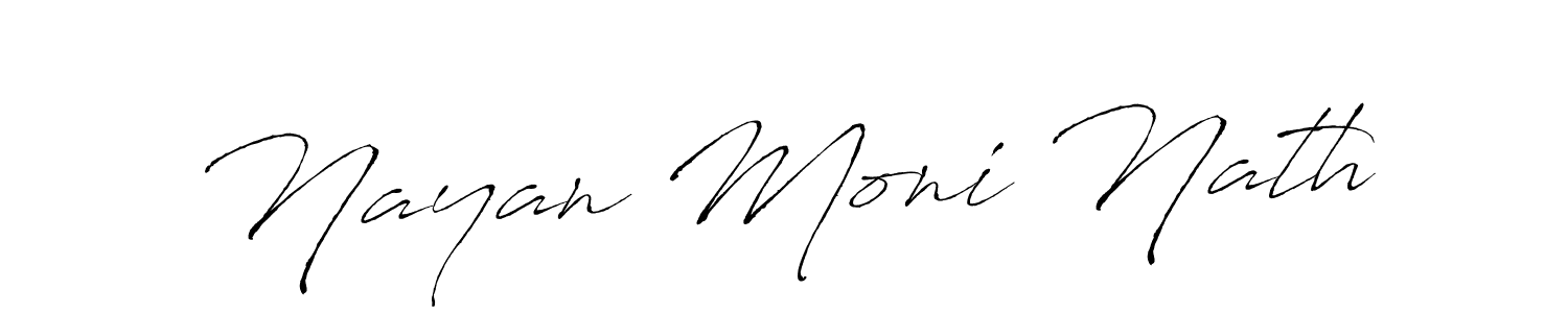 Also we have Nayan Moni Nath name is the best signature style. Create professional handwritten signature collection using Antro_Vectra autograph style. Nayan Moni Nath signature style 6 images and pictures png