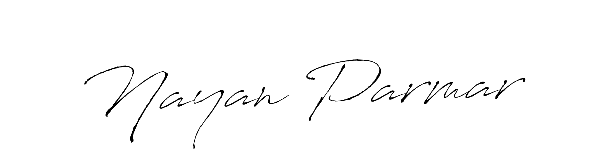 Use a signature maker to create a handwritten signature online. With this signature software, you can design (Antro_Vectra) your own signature for name Nayan Parmar. Nayan Parmar signature style 6 images and pictures png