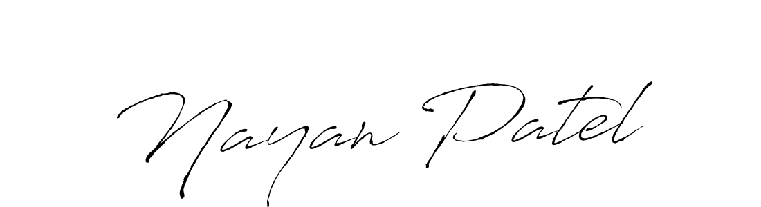 Create a beautiful signature design for name Nayan Patel. With this signature (Antro_Vectra) fonts, you can make a handwritten signature for free. Nayan Patel signature style 6 images and pictures png