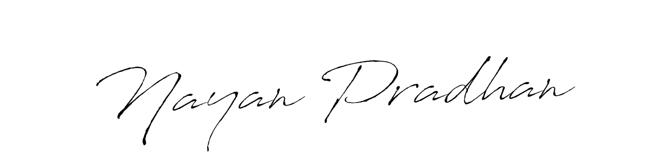 Make a beautiful signature design for name Nayan Pradhan. With this signature (Antro_Vectra) style, you can create a handwritten signature for free. Nayan Pradhan signature style 6 images and pictures png