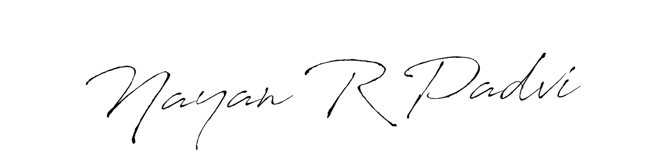 Use a signature maker to create a handwritten signature online. With this signature software, you can design (Antro_Vectra) your own signature for name Nayan R Padvi. Nayan R Padvi signature style 6 images and pictures png