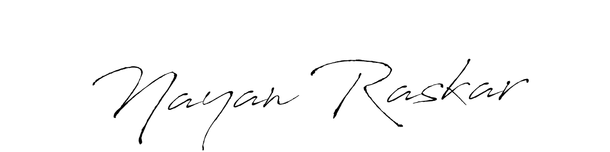 Create a beautiful signature design for name Nayan Raskar. With this signature (Antro_Vectra) fonts, you can make a handwritten signature for free. Nayan Raskar signature style 6 images and pictures png