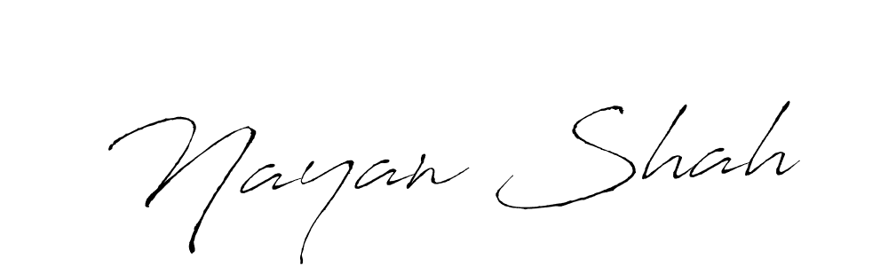 Antro_Vectra is a professional signature style that is perfect for those who want to add a touch of class to their signature. It is also a great choice for those who want to make their signature more unique. Get Nayan Shah name to fancy signature for free. Nayan Shah signature style 6 images and pictures png