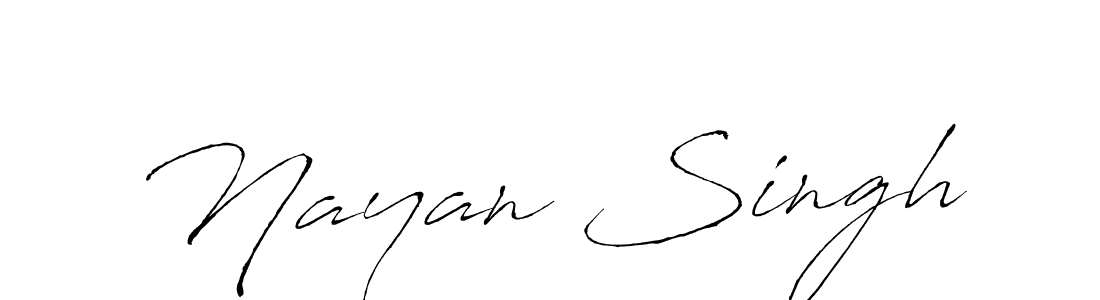 Create a beautiful signature design for name Nayan Singh. With this signature (Antro_Vectra) fonts, you can make a handwritten signature for free. Nayan Singh signature style 6 images and pictures png