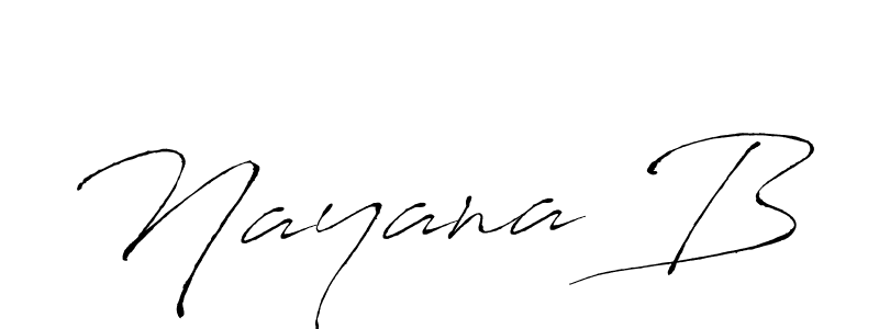 Antro_Vectra is a professional signature style that is perfect for those who want to add a touch of class to their signature. It is also a great choice for those who want to make their signature more unique. Get Nayana B name to fancy signature for free. Nayana B signature style 6 images and pictures png