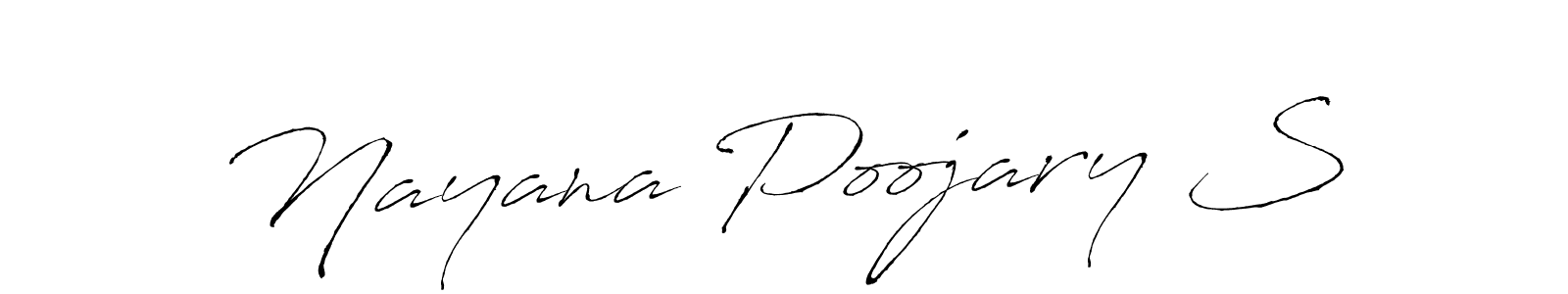 Similarly Antro_Vectra is the best handwritten signature design. Signature creator online .You can use it as an online autograph creator for name Nayana Poojary S. Nayana Poojary S signature style 6 images and pictures png