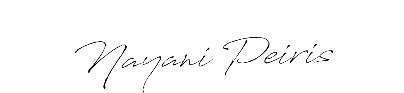 Also we have Nayani Peiris name is the best signature style. Create professional handwritten signature collection using Antro_Vectra autograph style. Nayani Peiris signature style 6 images and pictures png